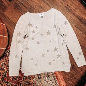 ✨Silver Stars Grey Old Navy Sweater ✨